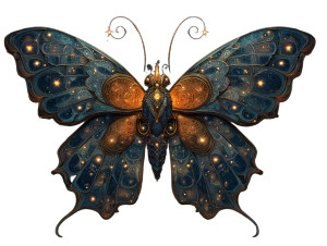 Fantasy Butterfly V5 Vinyl Car Decal Sticker – Waterproof & UV-Resistant 3.0933333333333333"