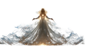 Divine Feminine Radiance Vinyl Car Decal Sticker – Waterproof & UV-Resistant 2.72"