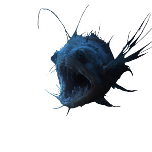 Nightmarish Anglerfish Creature Vinyl Car Decal Sticker – Waterproof & UV-Resistant 6.826666666666667"