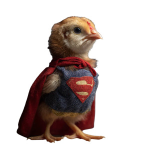 Superman Chicken V2 Vinyl Car Decal Sticker – Waterproof & UV-Resistant 3.4133333333333336"