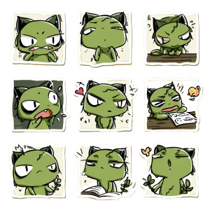 Chibi Frog Stickers Vinyl Car Decal Sticker – Waterproof & UV-Resistant 6.826666666666667" Chibi Frog Stickers Vinyl Car Decal Sticker – Waterproof & UV-Resistant 6.826666666666667"