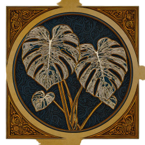Marbled Monstera Vinyl Car Decal Sticker – Waterproof & UV-Resistant 3.4133333333333336" Marbled Monstera Vinyl Car Decal Sticker – Waterproof & UV-Resistant 3.4133333333333336"
