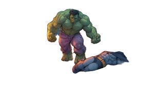 Hulk Vs Batman Vinyl Car Decal Sticker – Waterproof & UV-Resistant 2.72"