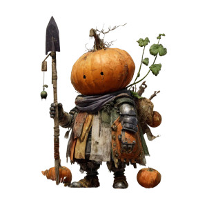 Pumpkin Guard Vinyl Car Decal Sticker – Waterproof & UV-Resistant 3.4133333333333336"