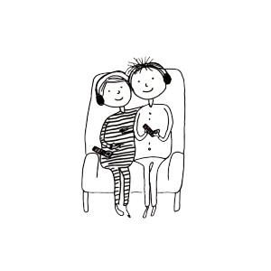 Cuddling Couple Doodle Vinyl Car Decal Sticker – Waterproof & UV-Resistant 3.4133333333333336" Cuddling Couple Doodle Vinyl Car Decal Sticker – Waterproof & UV-Resistant 3.4133333333333336"