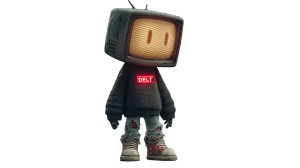 Tv-Headed Humanoid Vinyl Car Decal Sticker – Waterproof & UV-Resistant 5.4