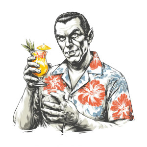 Relaxed Vampire Vinyl Car Decal Sticker – Waterproof & UV-Resistant 6.826666666666667"