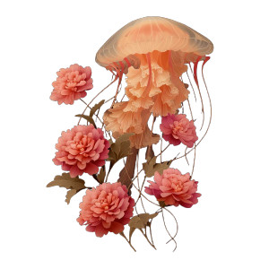 Floral Jellyfish Vinyl Car Decal Sticker – Waterproof & UV-Resistant 6.826666666666667" Floral Jellyfish Vinyl Car Decal Sticker – Waterproof & UV-Resistant 6.826666666666667"