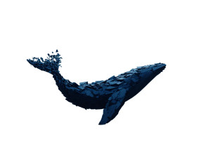 Emerald Glass Whale V18 Vinyl Car Decal Sticker – Waterproof & UV-Resistant 6.1866666666666665"