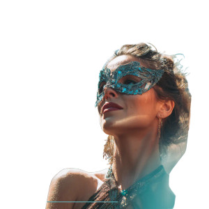 Masquerade Dancer Vinyl Car Decal Sticker – Waterproof & UV-Resistant 3.4133333333333336"