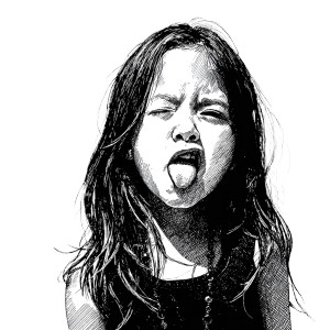 Disgusted Child Vinyl Car Decal Sticker – Waterproof & UV-Resistant 3.4133333333333336"