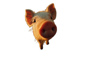 Cute Piglet Vinyl Car Decal Sticker – Waterproof & UV-Resistant 5.97333333333333