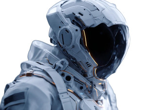 Futuristic Astronaut V12 Vinyl Car Decal Sticker – Waterproof & UV-Resistant 6.1866666666666665"
