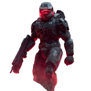 Master Chief Battles V2 Vinyl Car Decal Sticker – Waterproof & UV-Resistant 3.4133333333333336"