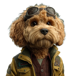 Cavapoo Dog Nft Vinyl Car Decal Sticker – Waterproof & UV-Resistant 3.4133333333333336"