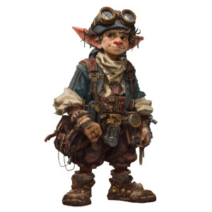 Steampunk Halfling Tinker Vinyl Car Decal Sticker – Waterproof & UV-Resistant 3.4133333333333336" Steampunk Halfling Tinker Vinyl Car Decal Sticker – Waterproof & UV-Resistant 3.4133333333333336"