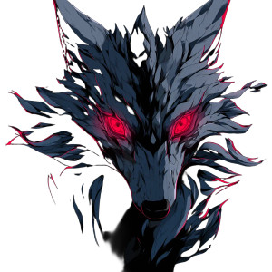 Shadow Wolf V12 Vinyl Car Decal Sticker – Waterproof & UV-Resistant 3.4133333333333336"