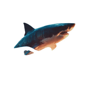 Shark On Car Vinyl Car Decal Sticker – Waterproof & UV-Resistant 3.4133333333333336" Shark On Car Vinyl Car Decal Sticker – Waterproof & UV-Resistant 3.4133333333333336"