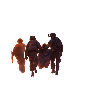 Military Rescue Scene Vinyl Car Decal Sticker – Waterproof & UV-Resistant 6.826666666666667"