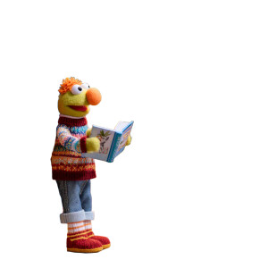 Reading Puppet Vinyl Car Decal Sticker – Waterproof & UV-Resistant 3.4133333333333336"