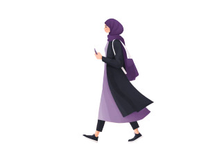 Confident Saudi Businesswoman Vinyl Car Decal Sticker – Waterproof & UV-Resistant 6.1866666666666665"