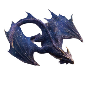 Cosmic Stardust Dragon Vinyl Car Decal Sticker – Waterproof & UV-Resistant 3.4133333333333336"