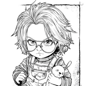 Chucky Doll V3 Vinyl Car Decal Sticker – Waterproof & UV-Resistant 6.826666666666667"