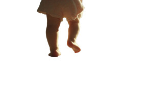 Baby Walking Feet Vinyl Car Decal Sticker – Waterproof & UV-Resistant 2.72"