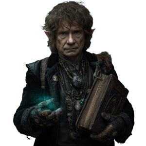 Bilbo As Witch Hunter Vinyl Car Decal Sticker – Waterproof & UV-Resistant 3.4133333333333336"