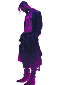 Vampire Rebel Portrait V2 Vinyl Car Decal Sticker – Waterproof & UV-Resistant 4.4