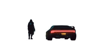 Cyberpunk Police Mecha V2 Vinyl Car Decal Sticker – Waterproof & UV-Resistant 5.12"