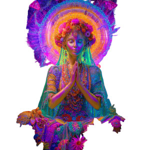 Mystical Mexican Goddess Vinyl Car Decal Sticker – Waterproof & UV-Resistant 3.4133333333333336"
