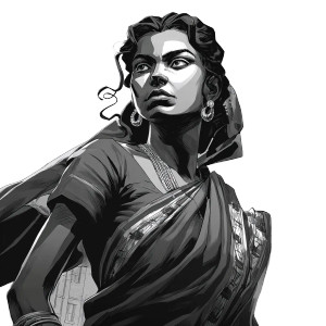 Hindu Woman Portrait Vinyl Car Decal Sticker – Waterproof & UV-Resistant 3.4133333333333336" Hindu Woman Portrait Vinyl Car Decal Sticker – Waterproof & UV-Resistant 3.4133333333333336"