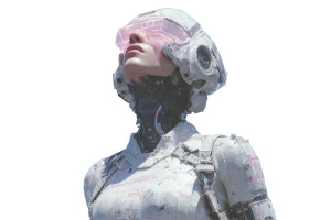 Futuristic Galactic Robot Vinyl Car Decal Sticker – Waterproof & UV-Resistant 5.97333333333333