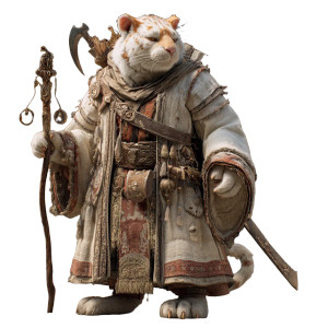 Tabaxi Wizard Vinyl Car Decal Sticker – Waterproof & UV-Resistant 3.4133333333333336"