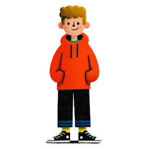 Cheerful Boy Illustration Vinyl Car Decal Sticker – Waterproof & UV-Resistant 6.826666666666667" Cheerful Boy Illustration Vinyl Car Decal Sticker – Waterproof & UV-Resistant 6.826666666666667"