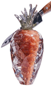 Glass Carrot Sculpture Vinyl Car Decal Sticker – Waterproof & UV-Resistant 4.8533333333333335" Glass Carrot Sculpture Vinyl Car Decal Sticker – Waterproof & UV-Resistant 4.8533333333333335"