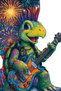 Punk Rock Turtle Vinyl Car Decal Sticker – Waterproof & UV-Resistant 4.4 Punk Rock Turtle Vinyl Car Decal Sticker – Waterproof & UV-Resistant 4.4
