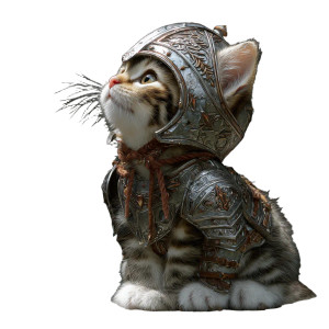Knight Kitten V3 Vinyl Car Decal Sticker – Waterproof & UV-Resistant 3.4133333333333336" Knight Kitten V3 Vinyl Car Decal Sticker – Waterproof & UV-Resistant 3.4133333333333336"