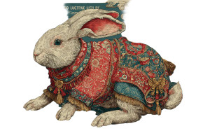 Festive Zodiac Rabbit Vinyl Car Decal Sticker – Waterproof & UV-Resistant 5.97333333333333