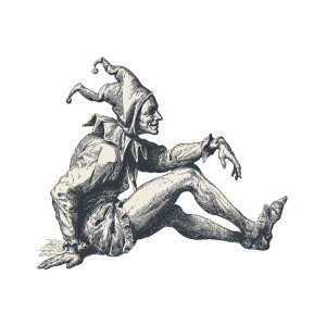 Modern Jester Contortion Vinyl Car Decal Sticker – Waterproof & UV-Resistant 6.826666666666667"