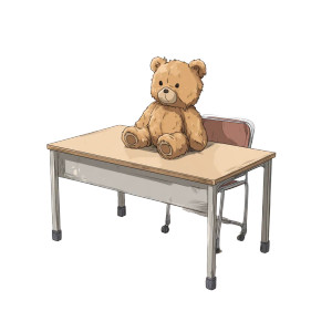Anime Teddy Bear Vinyl Car Decal Sticker – Waterproof & UV-Resistant 3.4133333333333336"