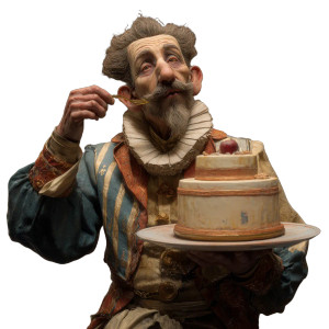 Shakespearian Actor Celebrating Vinyl Car Decal Sticker – Waterproof & UV-Resistant 3.4133333333333336"