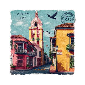 Cartagena Postal Stamp Vinyl Car Decal Sticker – Waterproof & UV-Resistant 3.4133333333333336" Cartagena Postal Stamp Vinyl Car Decal Sticker – Waterproof & UV-Resistant 3.4133333333333336"