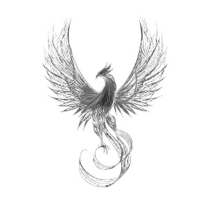 Conceptual Phoenix Vinyl Car Decal Sticker – Waterproof & UV-Resistant 3.4133333333333336"