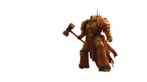 Golden Primarch Stands Vinyl Car Decal Sticker – Waterproof & UV-Resistant 2.72"