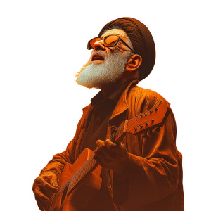 Ali Khamenei Playing Guitar Vinyl Car Decal Sticker – Waterproof & UV-Resistant 3.4133333333333336"