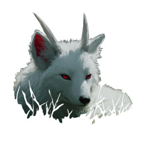 Horned White Wolf Vinyl Car Decal Sticker – Waterproof & UV-Resistant 3.4133333333333336" Horned White Wolf Vinyl Car Decal Sticker – Waterproof & UV-Resistant 3.4133333333333336"