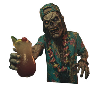 Zombie Bartender Vinyl Car Decal Sticker – Waterproof & UV-Resistant 3.4133333333333336"