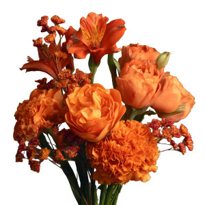 Orange Flower Bouquet Vinyl Car Decal Sticker – Waterproof & UV-Resistant 3.4133333333333336"